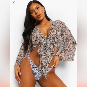 Boohoo Cover-Up Top NWT